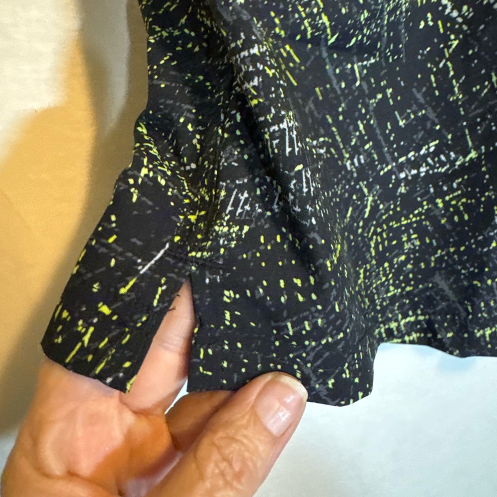 G-126 Men’s George NWT Black & Green Elastic Waist Lined Swim Trunks Size 32/34 - Picture 6 of 15